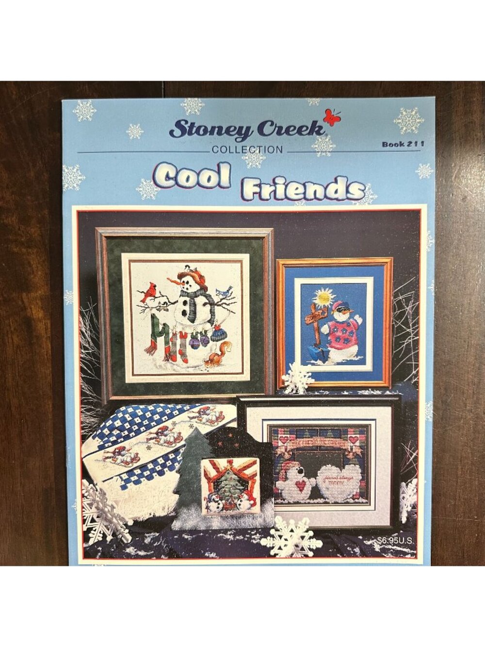Stoney Creek Cross Stitch Pattern Book 211 Cool Friends Snowman Winter Designs
